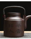 Chinese Purple Clay Tea Pot Chinese Kung Fu Large Capacity With Filter Handle Hand-painted Teapot Kettle Set