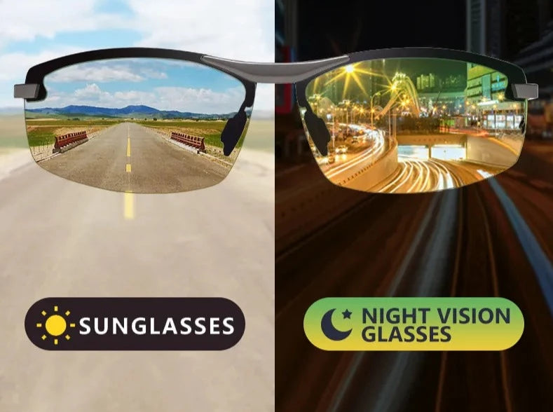 Polarized Intelligent Photochromic Sunglasses for Men Chameleon Goggles