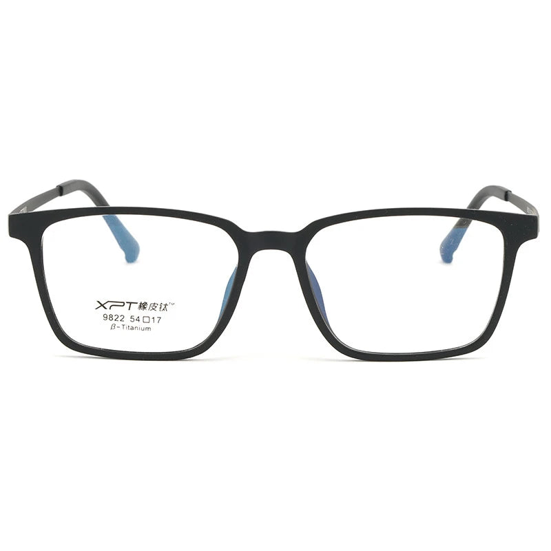 Ultralight Comfortable TR90 Eyewear Women Pure Titanium Retro Square Optical Prescription Eyeglasses Frame Men Y9822