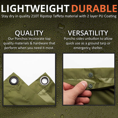 Multifunctional Outdoor Camouflage Tactical Waterproof Raincoat Awning From The Rain Motorcycle Rain Poncho Picnic Mat