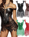 Bustiers Corsets Bridal Lingerie Lace up Black Satin Boned Corset Gothic Corsets Cinchers Overbust Bodysuit Shapewear
