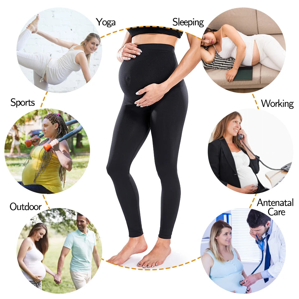 Maternity Leggings High Waist Belly Support Leggins for Pregnant Women Pregnancy Skinny Pants Body Shaping Postpartum Trousers