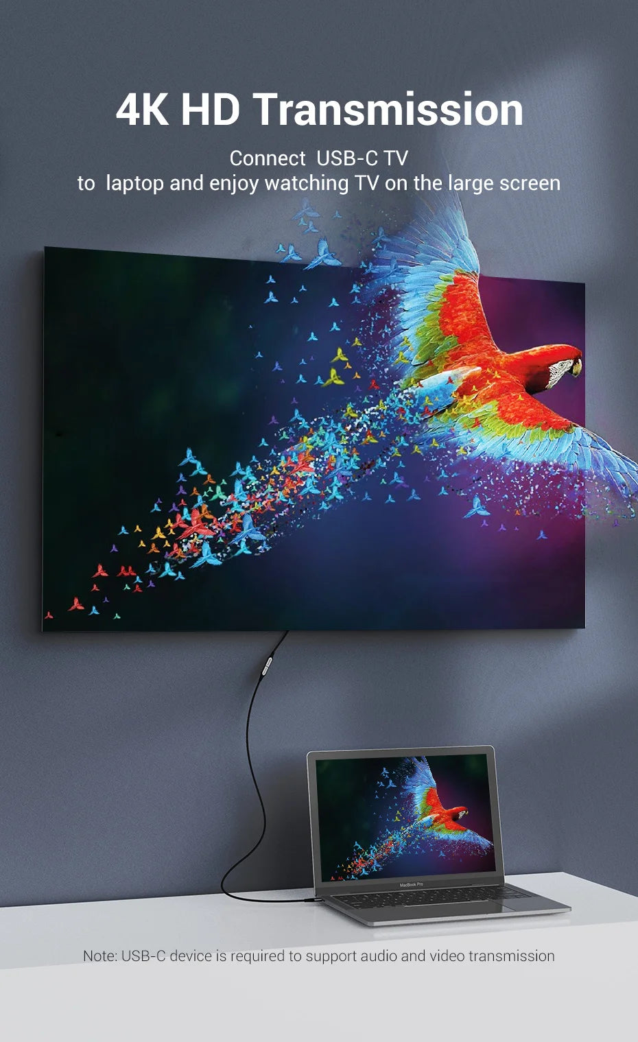 Type C 3.1 Extension Cable 5Gbps Data Cable 4k Type C to C PD 60W Fast Charging Cable for MacBook Laptop Huawei