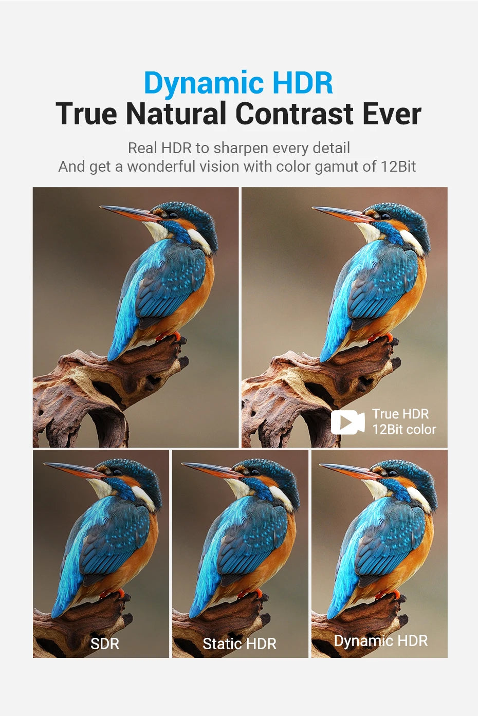 HDMI 2.1 Cable 8K/60Hz 4K/120Hz 48Gbps HDMI Digital Cables Splitter for Xiaomi TV Box HDR10+ PS5 Switch Cable HDMI 2.1