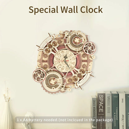 Zodiac Wall Clock 3d Wooden Puzzle Model Building