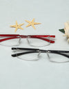 Rimless Reading Glasses Anti-Blue Light Presbyopia Spectacles Eyewear Ultralight Square Frameless Hyperopia Eyeglasses