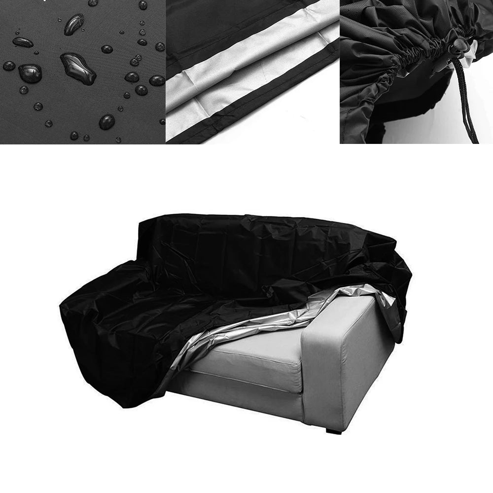 Waterproof Outdoor Bench Chair Cover UV Resistant Garden Patio Sofa Protector for 3  Seat Furniture