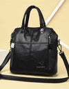 Leather Backpack Women Shoulder Bags Multi function Travel Backpack School Bags Bagpack
