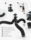 Flexible Mini Tripod smartphone Tripod Mobile Phone Holder clip stand for GoPro Hero 11 10 9 8 7 6 5 4 for yi 4k for DJI