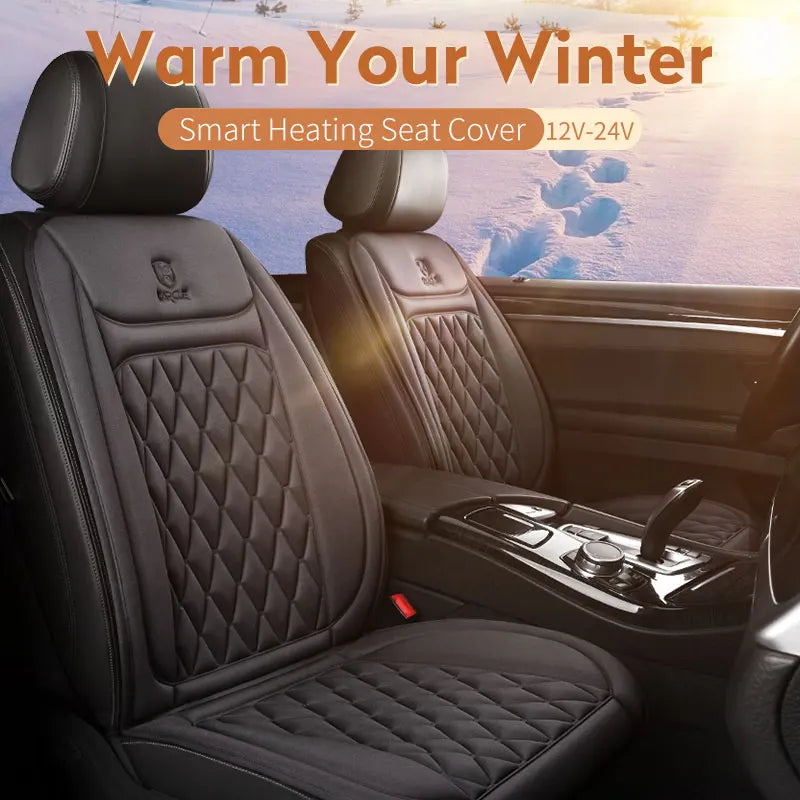 12V Universal Heated Car Seat Cover Fast Heating Electric Seat Cushion