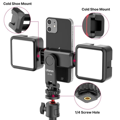 Vertical Phone Mount Holder Tripod With Cold Shoe For Mic Light Phone Clip For iPhone 12 Vlog Holder Smartphone