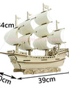 Sailboat Diy Toy Puzzle 3D Small Boat Educational Kids Gift Games Assemble Wood Building Ferry Model Wooden Toys Sailing Ship