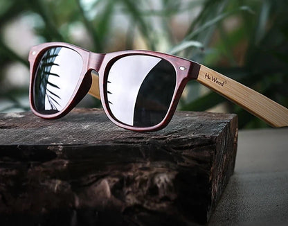 Wooden Sunglass Polarized Eyewear HD Lens Mirror Shades