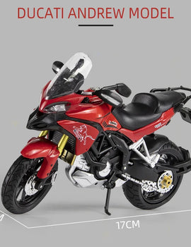 1/12 Ducati MTS Enduro Die Cast Motorcycle Model Toy Vehicle Collection Autobike Shork-Absorber Off Road Autocycle Toys Car