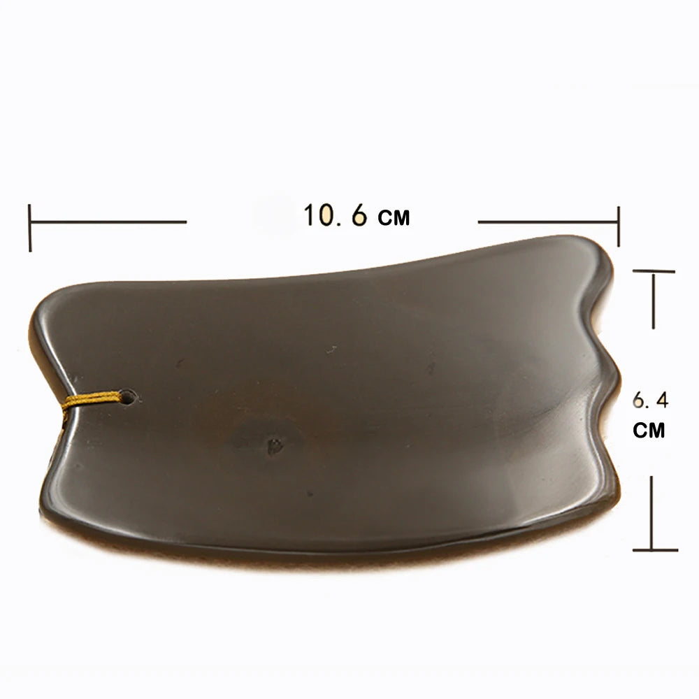 5A Grade Si Bin Bian Stone Massage Guasha Beauty Face Plate scratching Massager Tool body face slimming scraper V-line face