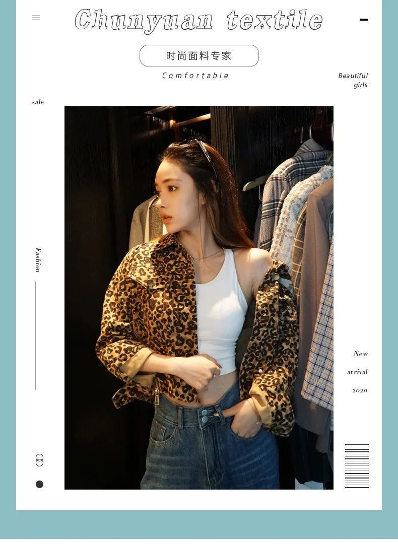 Leopard print Corduroy fabric Camouflage corduroy print cloth Polyester clothing DIY dress handmade Sewing quilting Leopardprint