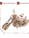 Motorcycle Puzzle 3D Wooden DIY Children Game Assembly Wood Model Kit Building Blocks