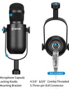 Professional Dynamic Microphone Hanging Mic for Computer Live Streaming Vocals Recording Studio Performance