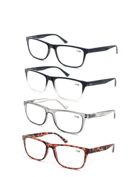 Reading Glasses Big Head Men Rectangle Oversized Readers Eyeglasses Women Spring Hinge Clear Vision with Diopters +1.0~+4.0