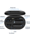 Professional Condenser Wireless Lavalier Lapel Recording Microphone for iPhone Android Camera PC Live Streaming Vlog