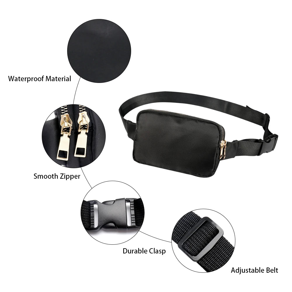 Waist Pack Belt Bags Phone Pouch Bags High Quality Girl Polyester Waterproof Fanny Pack Female Chest Packs