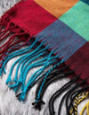 Classic lattice men soft shawl plaid scarves shawl wraps shawl neckerchief headband muffler
