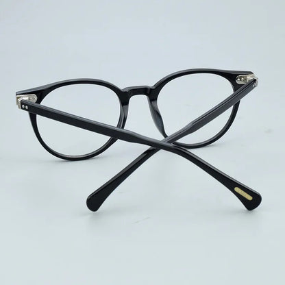 Round Glasses Frame Men Myopia Eyeglasses Frame Acetate Optical Retro Transparent Vintage Eyewear Frame