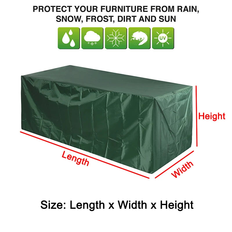 Waterproof 210D Patio Furniture Cover Outdoor Garden Sofa Table Chair Dustproof Rain Snow Protector