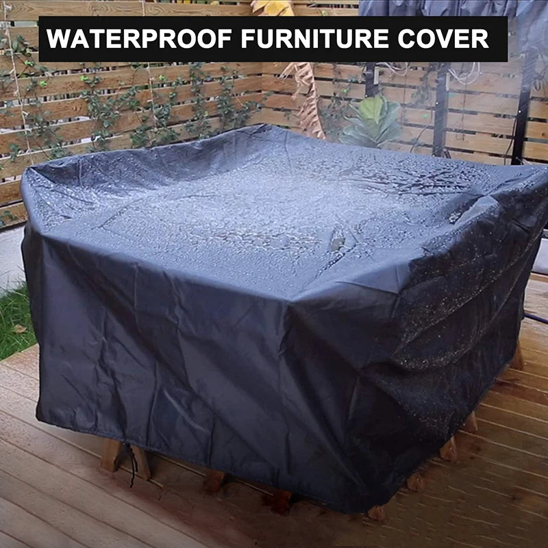 Patio Furniture Cover Waterproof 190T 210D Outdoor Garden Sofa Table Chair Dustproof UV Protection Cover