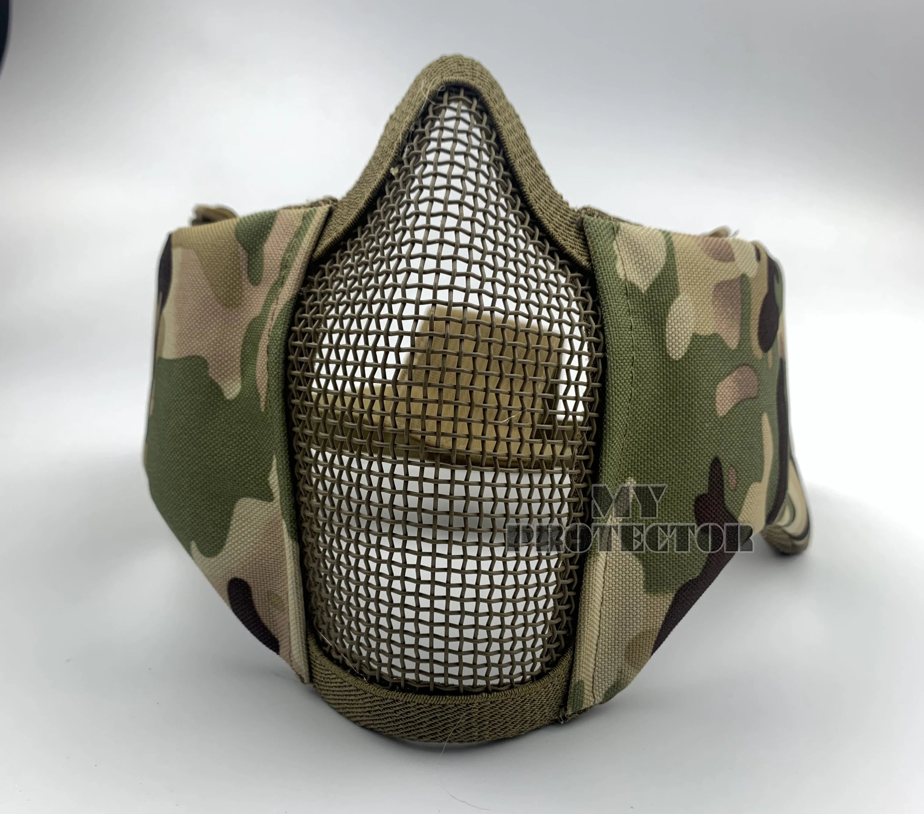 Airsoft Face Mask With Ear Mesh Face Breathable Mouth Mask Tactical Paintball Softair Protective Mask Shooting Hunting Equipment
