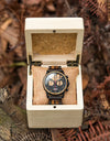Wood Watch Private Custom Logo Engraving Message Quartz Wristwatches Chronograph