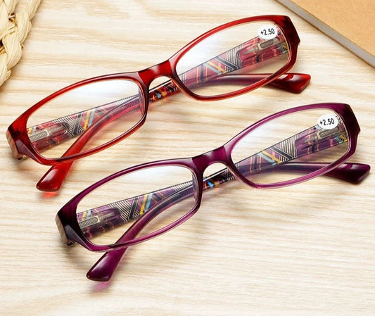 Reading Glasses Anti Blue Light Magnifying Presbyopia Women Ladies Square Anti Blue Ray Presbyopic Glasses +1.0 to 4.0