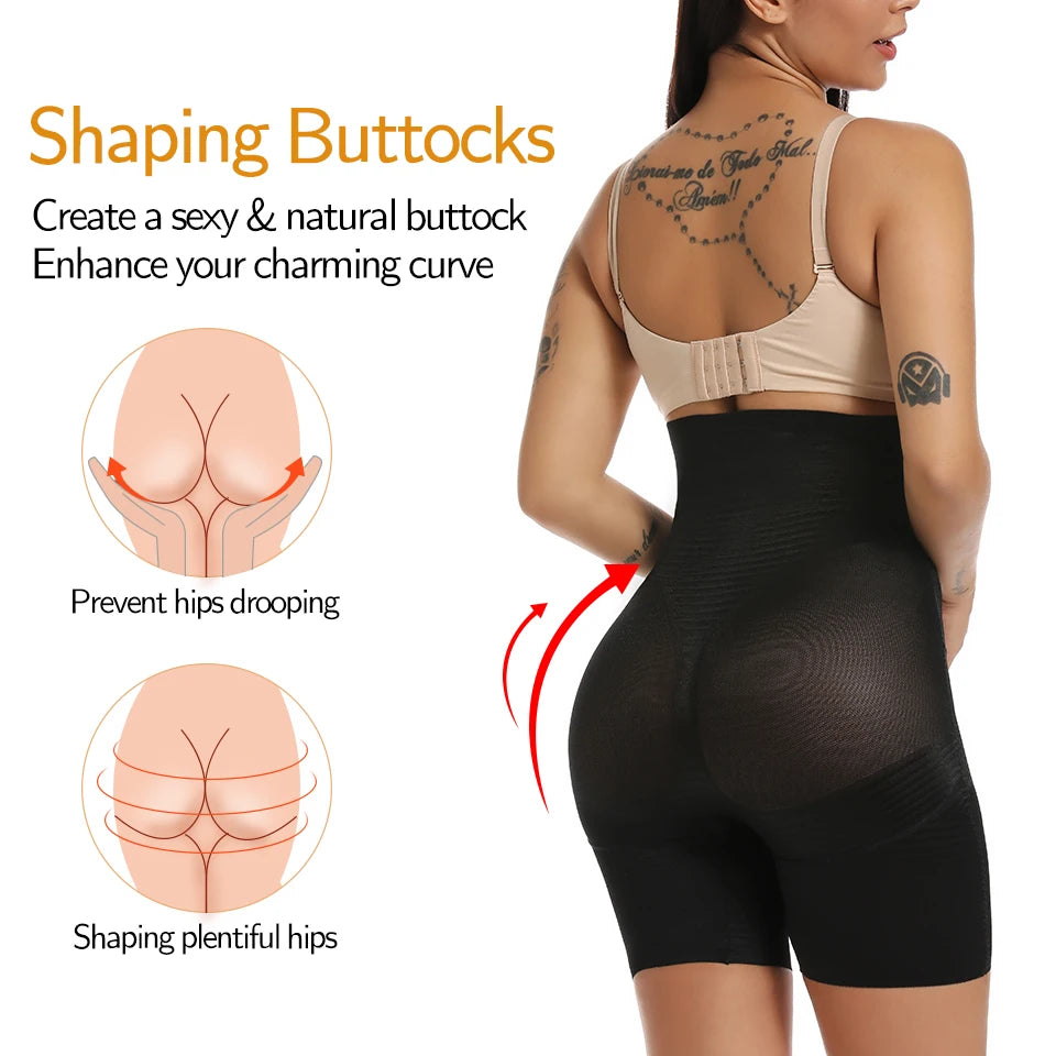 Women Body Shaper Firm Tummy Control Shorts Under Skirts High Waist Shaping Panties Slimming Underwear Waist Cincher Shapewear