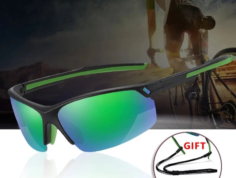 Outdoor Sports Men Sunglasses Polarized UV400 Goggles Ultralight TR90 frame