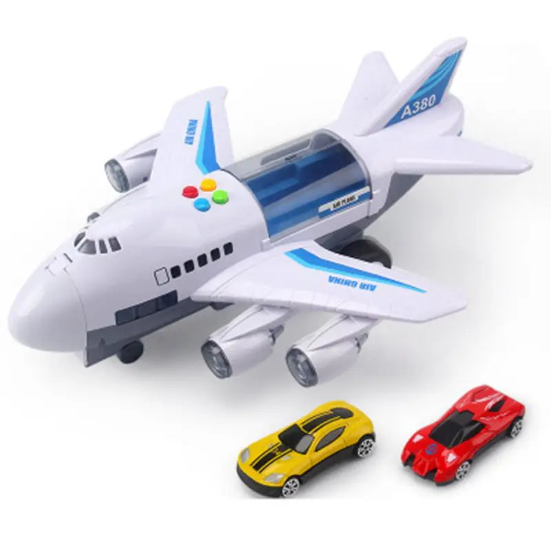 Simulation Track Inertia Passenger Airplane Toy with Lights & Music