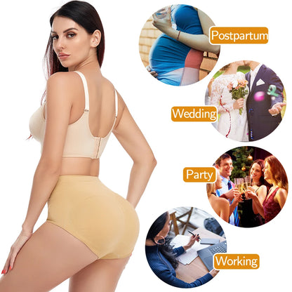 Women Body Shaper Buttocks Padded Panty Butt Lifter Hip Enhancer Underwear Tummy Control Panties Booty Pads Briefs Shapewear