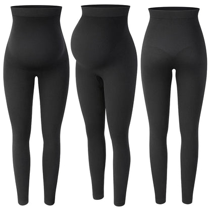 Maternity Leggings Over The Belly Pregnancy Pants High Waist Belly Support Tights for Mothers Pregnant Women Body Shaping Pants