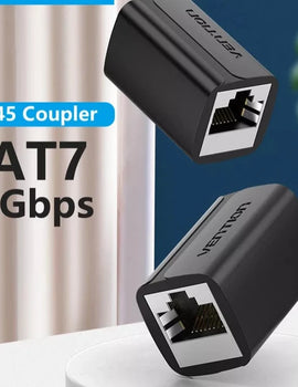 RJ45 Connector Cat7/6/5e Ethernet Adapter Female to Female 8P8C Patch Network Extender Extension Wire for Ethernet Cable