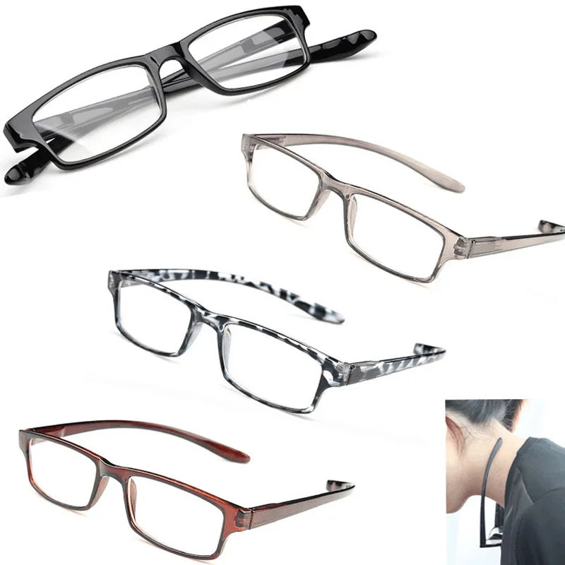 Ultralight Halter Reading Glasses Halterneck Stretch Women Eyewear Readers Men HD Presbyopic Magnification Strength +1.0 to 4.0