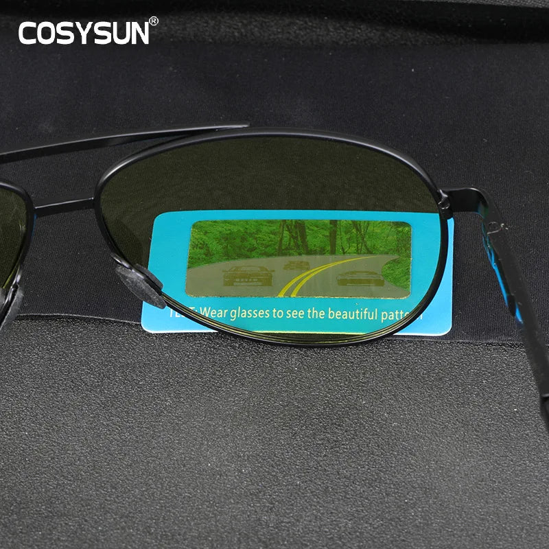 Day Night Vision Photochromic Sunglasses Men Polarized Night Vision Glasses