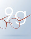 Ultra Light Pure Titanium Glasses Frame Retro Round Decorative Optical Prescription Eyeglasses Frame Women 2054