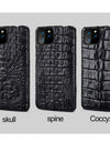100% Genuine Crocodile Leather Phone Case For iPhone 16 15 14 Pro Max 15Pro 16 Plus Luxury Shockproof Back Cover