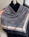 Women Scarf Silk Feeling Hair Neck Square Brand Office bandanna muffler Waiter Flight Attendants Handkerchief Rings wrap