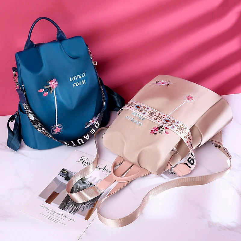 Waterproof Oxford Women Backpack Fashion Anti-theft Women Backpacks Print School Bag High Quality Large Capacity Backpack