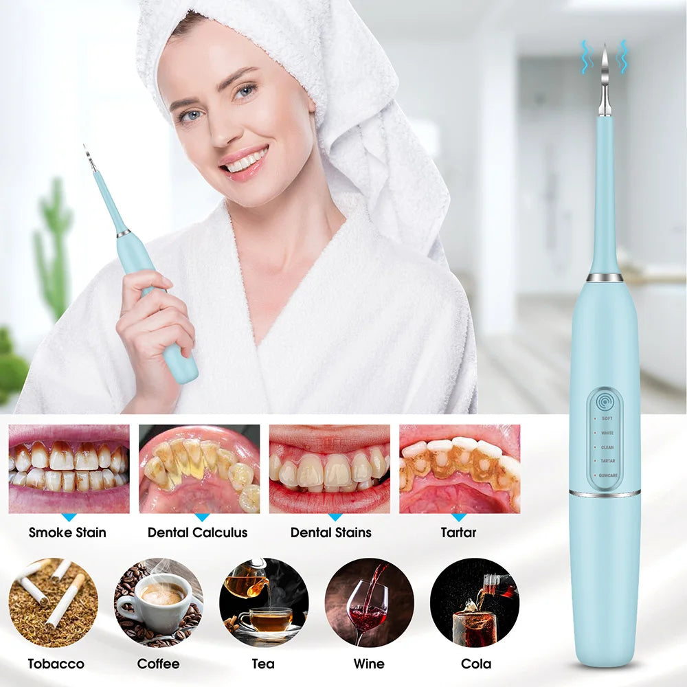 Electric Dental Calculus Remover Dental Scaler Tartar Plaque Stains Cleaner Teeth Whitening Kit Teeth cleaner Oral Hygiene Care