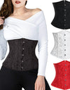 Waist Trainer Gothic Underbust Corset and Waist Cincher Steampunk Bustiers Top Workout Body Shaper Lingerie Slimming Belt