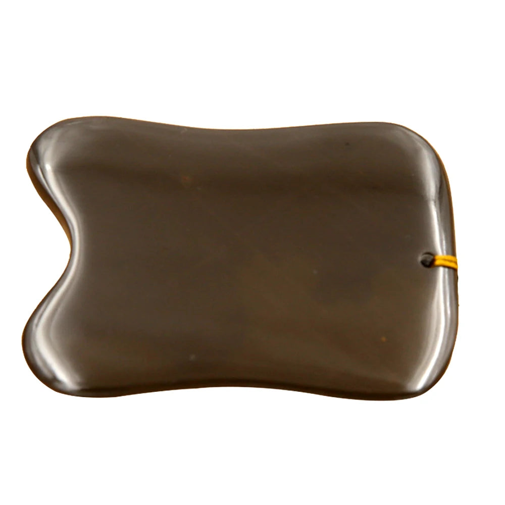 5A Grade Si Bin Bian Stone Massage Guasha Beauty Face Plate scratching Massager Tool body face slimming scraper V-line face