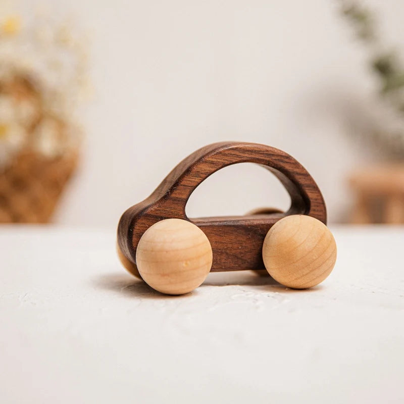 Nordic Style Wooden Car Blocks Toys For Children Montessori Educational Safe Toy High-end Wood Blocks Baby Toys Cute Baby Gift