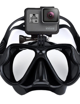 JoyMaySun Professional Underwater Mask Camera Diving Mask Swimming Goggles Snorkel Scuba Diving  Camera Holder For GoPro