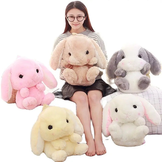 Cute Rabbit Plush Shoulder Bag Soft Backpack